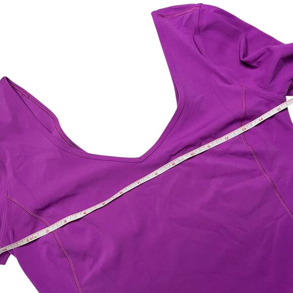 Lululemon Align T-Shirt Vivid Plum Size 6 - Picture 3 of 3